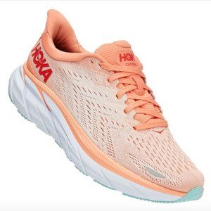 HOKA ONE ONE Clifton 8 Women's Size 5.5B Cantaloupe / Silver Peony NIB